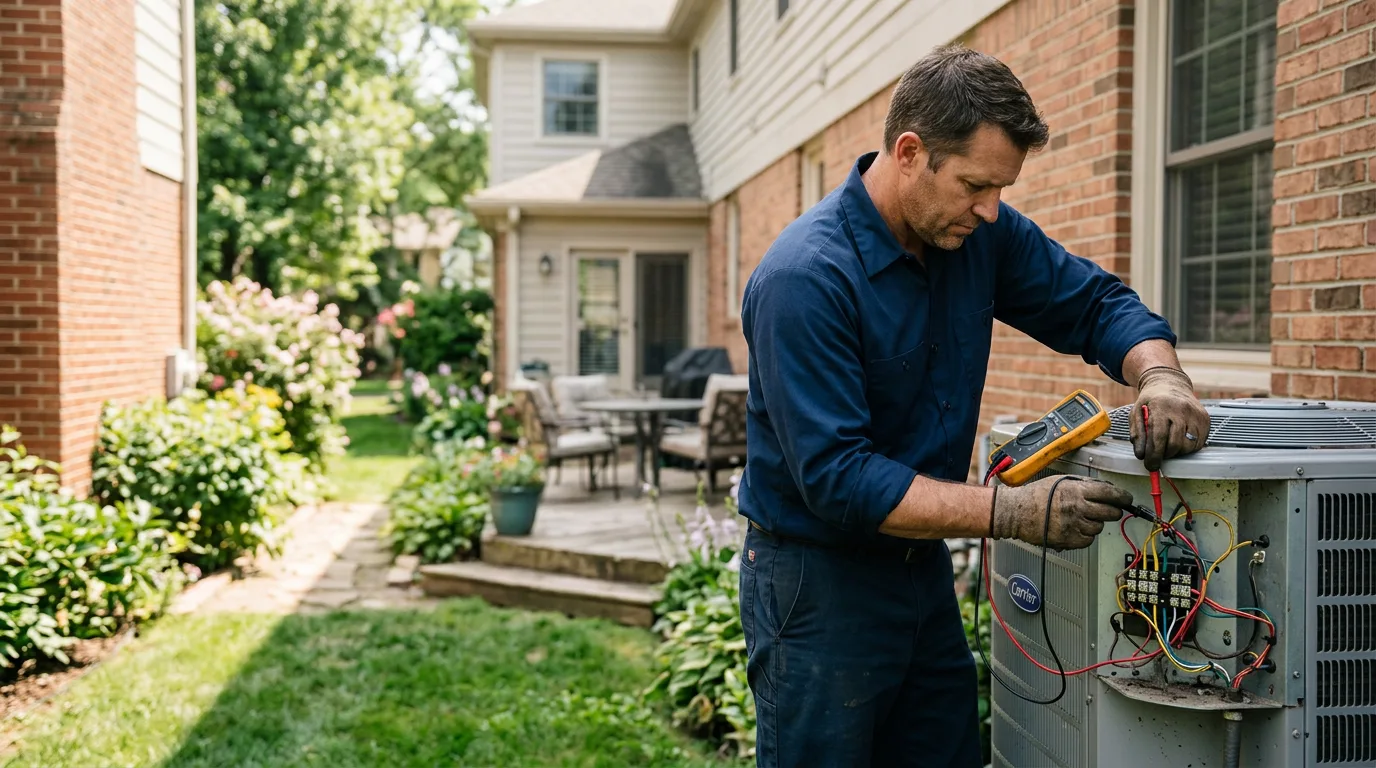 HVAC technician working near Houtzdale, PA